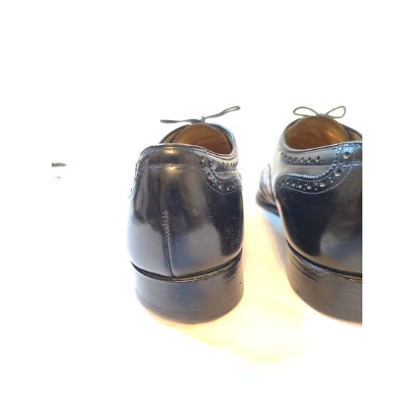 Johnston & Murphy Aristocraft Mens Wingtip Oxford Dress Shoes 10.5 C/A Black USA main image 9